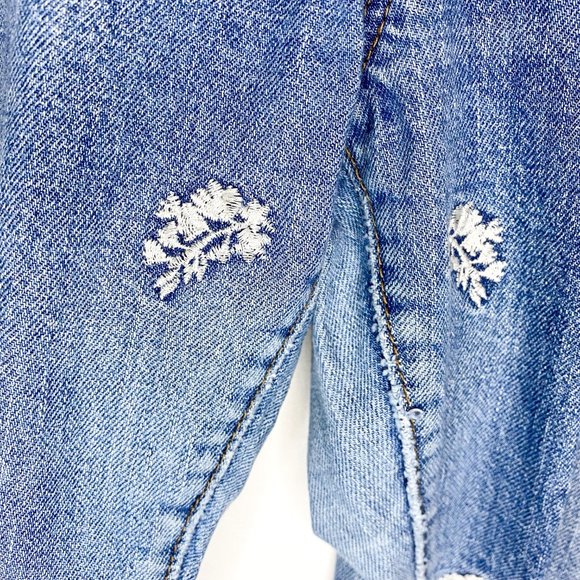 Ann Taylor Floral Embroidered Denim - Picture 10 of 11